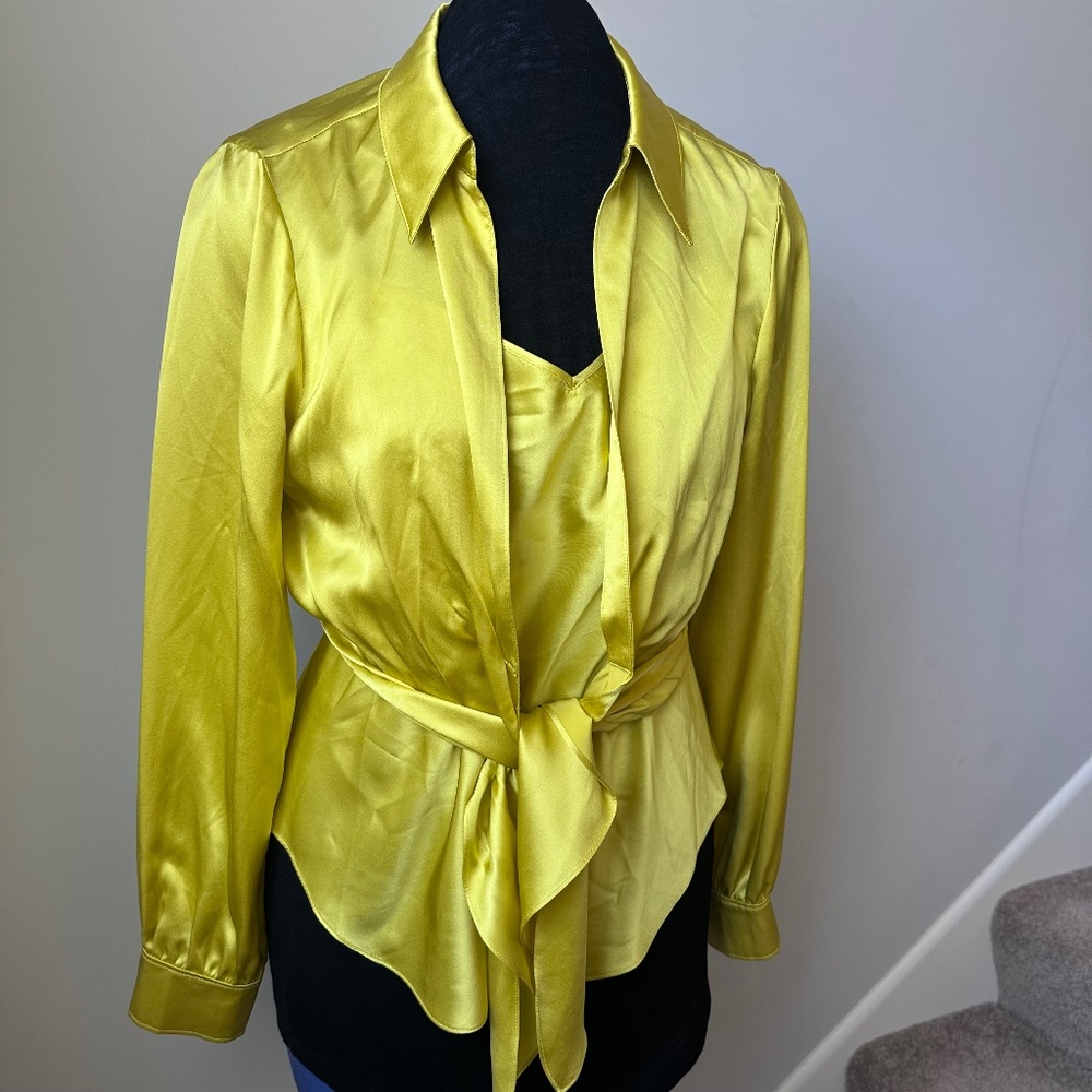 Cinq a Sept Silk Blouse and Cami